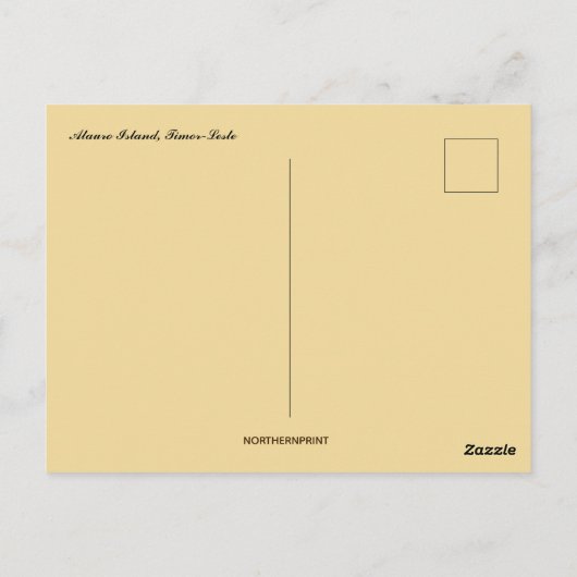 Atauro Island Timor Leste Briefkaart (Achterkant)