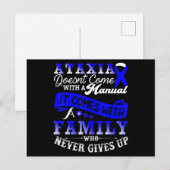 Ataxia Awareness Family Warrior Support T-Shirt129 Briefkaart (Voorkant / Achterkant)