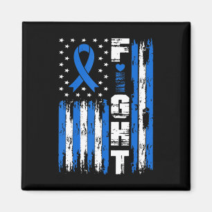Ataxia Awareness Patriotic USA American Flag Magneet