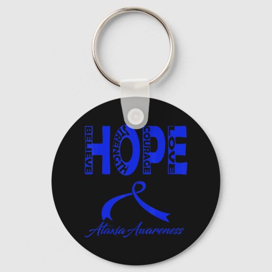 Ataxia Awareness T-Shirt8 Sleutelhanger (Voorkant)