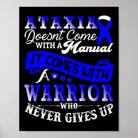 Ataxia Awareness Warrior Family Support Poster (Voorkant)