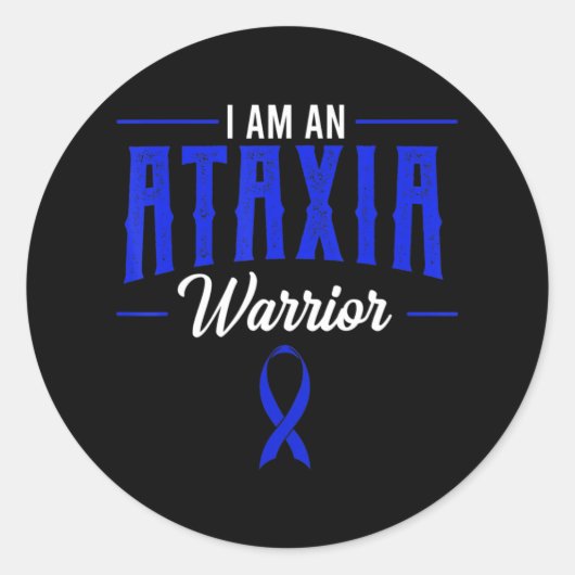Ataxia Bewegingsstoornis Dystaxia Friedreich's War Ronde Sticker (Voorkant)