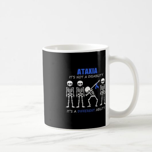 Ataxia Het is geen invaliditeitsskelet Koffiemok (Rechts)