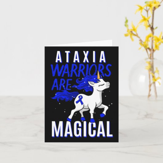 Ataxia Movement Disorder Dystaxia Friedreich's Uni Kaart (Gele Bloem)