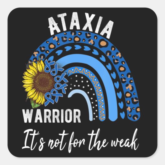 Ataxia shirten, shirten T-Shirt1 Vierkante Sticker (Voorkant)