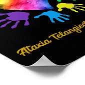 Ataxia Telangiectasia Awareness Hands Ataxia Telan Poster (Hoek)