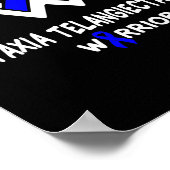 Ataxia Telangiectasia Bewustzijn Warrior Ondersteu Poster (Hoek)