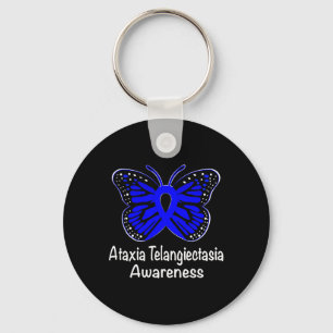Ataxia Telangiectasia Bewustzijn Warrior Ondersteu Sleutelhanger