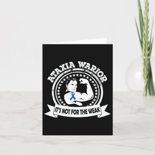 Ataxia Warrior Awareness Gift Kaart (Voorkant)