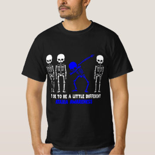 Ataxia Warrior blue Ribbon Awareness disease hallo T-shirt