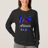 Ataxia Warrior Butterfly Awareness Support T-shirt (Voorkant)