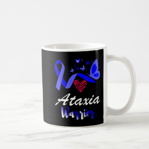 Ataxia Warrior Butterfly Awareness Support T-Shirt Koffiemok