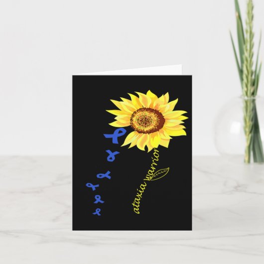 Ataxia Warrior Fun Ontwerp Ataxia Bewustzijn. Kaart (Voorkant)