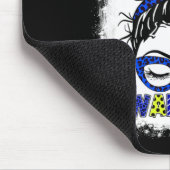 Ataxia Warrior Messy Bun Blue Ribbon Women Ataxia Muismat (Hoek)