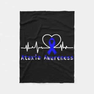 Ataxie bewustzijn Heartbeat Warrior Ondersteuning Fleece Deken