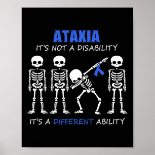 Ataxie Het Is Geen Handicap Dabbing Skelet  Poster