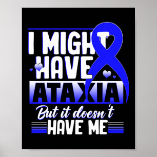 Ataxie Neurologisch Teken Hemiataxia Blauwe Lint N Poster
