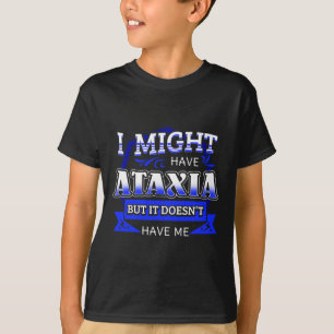 Ataxie Neurologische Sign Hemiataxie Blauwe lint T-shirt