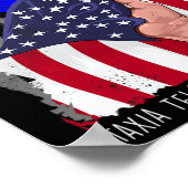 Ataxie Telangiëctasie Bewustzijn Amerikaanse vlag Poster (Hoek)