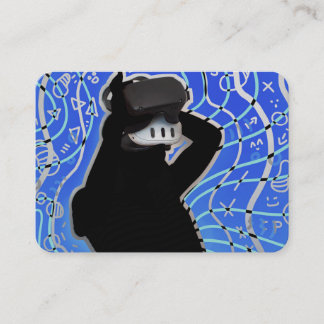 ATC Artist Trading Card - Virtuele Realiteit Plaatskaartje