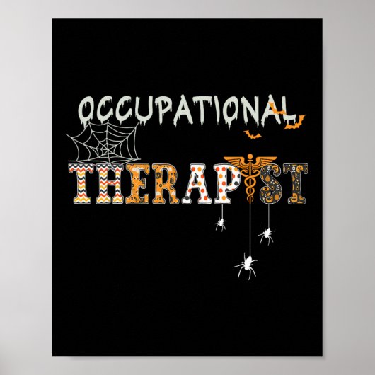 ATC Beroepstherapie Therapist Halloween OTA sp. Poster (Voorkant)
