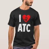 Atc Love Air Traffic Controller Life Radar Techni T-shirt (Voorkant)
