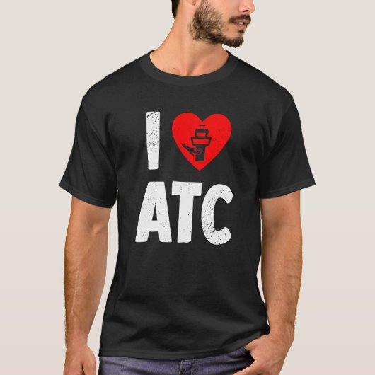 Atc Love Air Traffic Controller Life Radar Techni T-shirt (Voorkant)