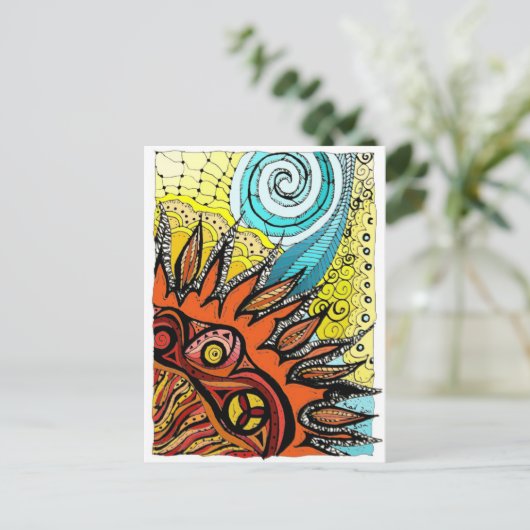 ATC-zon Briefkaart (Staand voorkant)