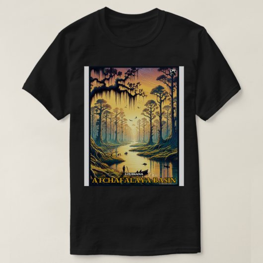Atchafalaya Basin Louisiana T-shirt (Design voorkant)