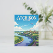 Atchison Kansas Briefkaart (Staand voorkant)