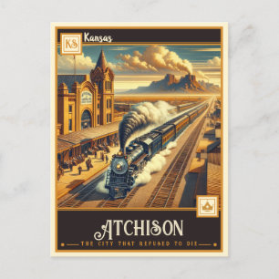 Atchison, Kansas    Briefkaart