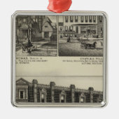 Atchison, Kansas Metalen Ornament (Voorkant)