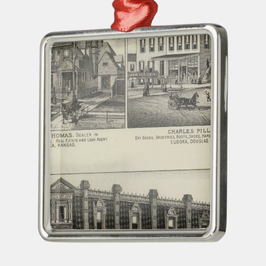 Atchison, Kansas Metalen Ornament (Links)