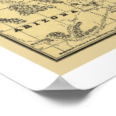 Atchison Topeka Santa Fé Railroad Map 1880 Poster (Hoek)