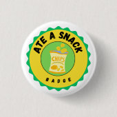 Ate a Snack badge Ronde Button 3,2 Cm (Voorkant)