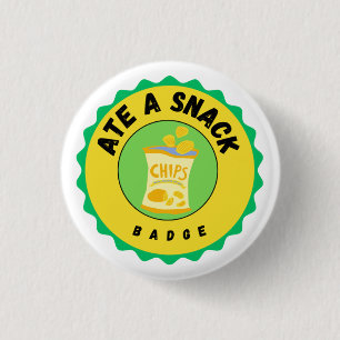 Ate a Snack badge Ronde Button 3,2 Cm