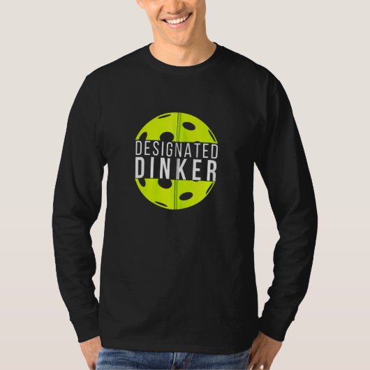 Ated Dinker Grappige Pickleball Pickler Speler Man T-shirt (Voorkant)