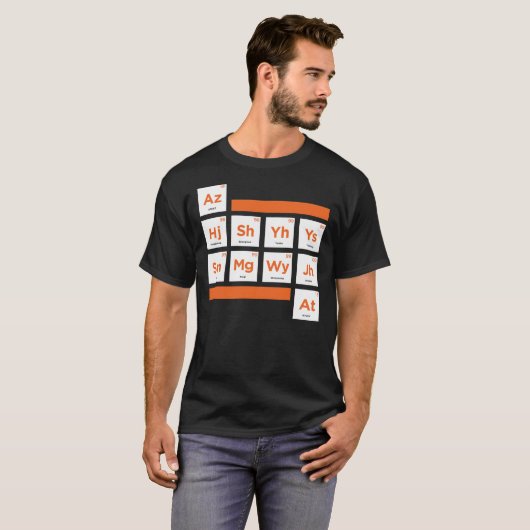 ATEEZ - Periodic Table Classic T-Shirt (Voorkant volledig)