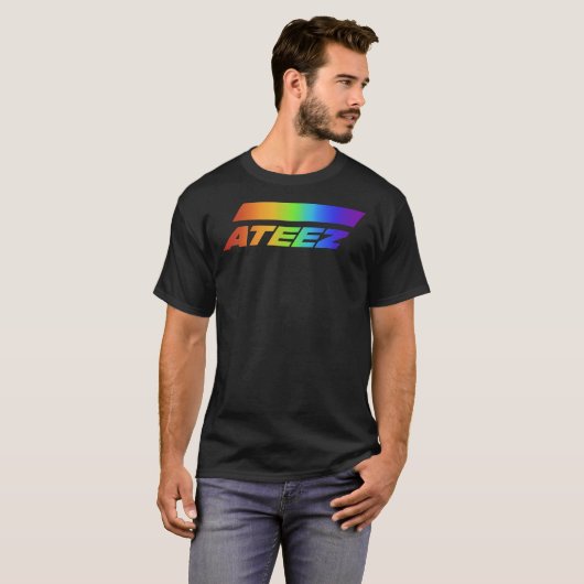 Ateez Rainbow Logo Classic T-Shirt (Voorkant volledig)