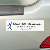 atelier-logo, stand-up-all... sterk zijn.......... bumpersticker (Op auto)