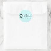 atelier paddenstoel Logo Ronde Stickers (Tas)