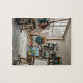Atelier van de kunstenaar legpuzzel (Horizontaal)