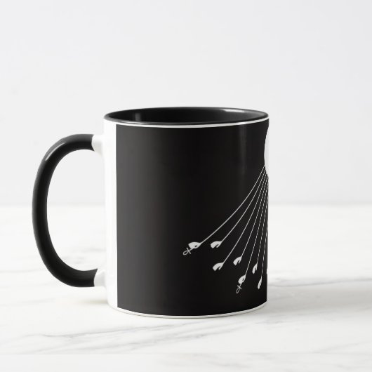 Aten Gods ware symbool koffiemok Mok (Links)