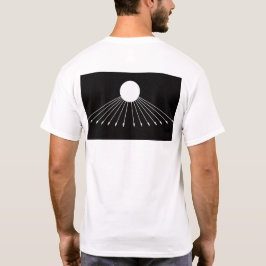Aten Gods ware symbool mannen t-shirt op rug 2