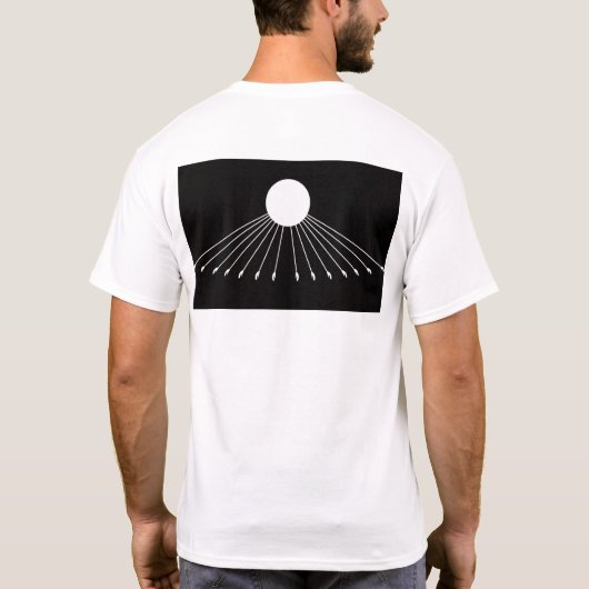 Aten Gods ware symbool mannen t-shirt op rug 2 (Achterkant)
