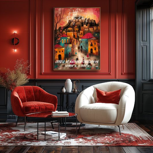 Atenas: Cuna de la Civilización Occidental Perfect Poster