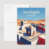 Ateshgah Vuurtempel Azerbeidzjan Briefkaart (Voorkant / Achterkant)