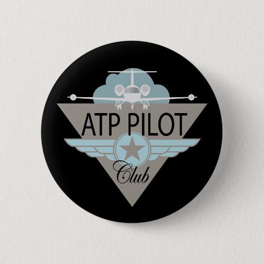 ATF Pilot Club Ronde Button 5,7 Cm (Voorkant)