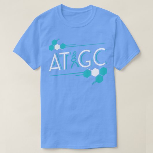 ATGC DNA Funny Science Gifts for Biology Teachers T-shirt (Design voorkant)