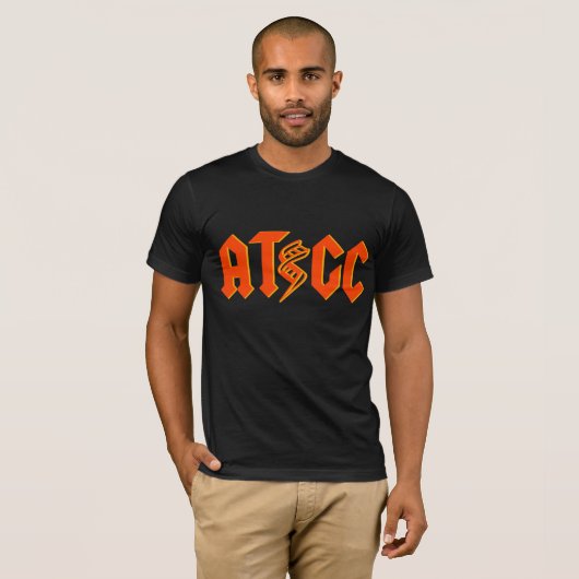 ATGC DNA-Shirt - Oranje/rood T-shirt (Voorkant volledig)